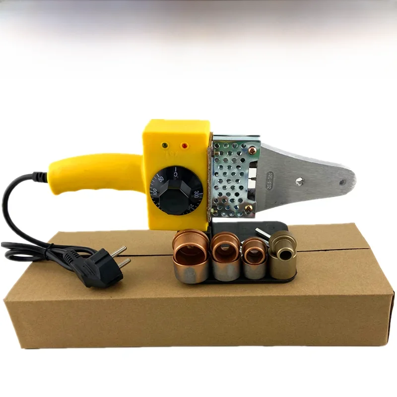 16/20/25/32mm 4Sets Die Heads Ppr Water Welder, Temperature Controled Plastic Pipe Welding Machine Ppr Welder, Paper Box Package
