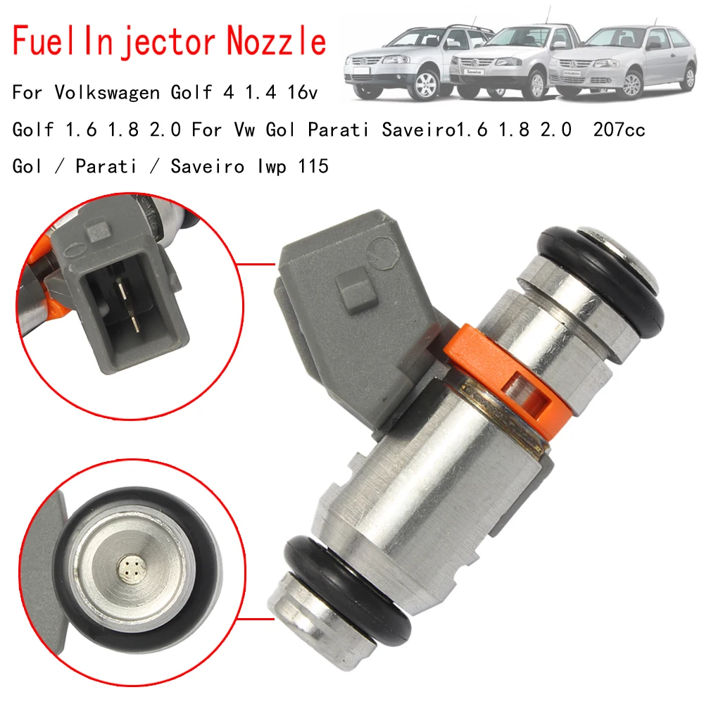 Fuel Injector Nozzle For Volkswagen Golf 4 1.4 16v Golf 1.6 1.8 2.0  Vw Gol Parati Saveiro1.6 1.8 2.0 207cc Gol/Saveiro Iwp 115