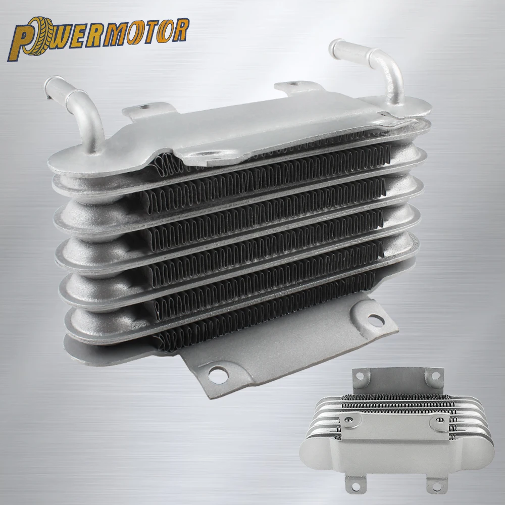 Oil Cooler Motorcycle Radiator Universal 2 Stroke Engine Aluminum 8mm Accessories Motocross Cooling System Racing Pit Dirt Bike