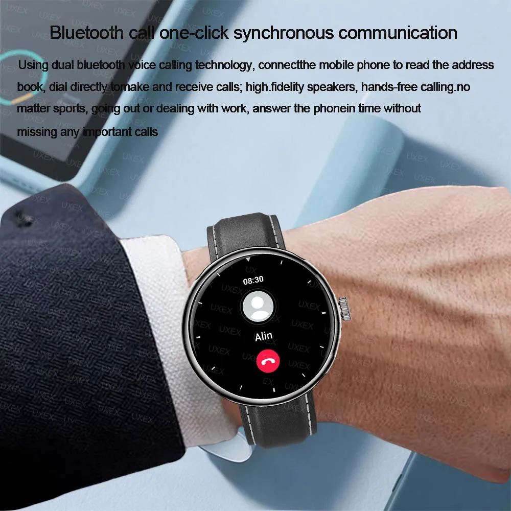 هدية مفاجأة جديدة ساعة ذكية رجل 1.5 بوصة HD شاشة كاملة ثلاثية الأبعاد UI مكالمة لاسلكية الصحة المقتفي صور مخصصة الساعات الذكية السيدات 2025