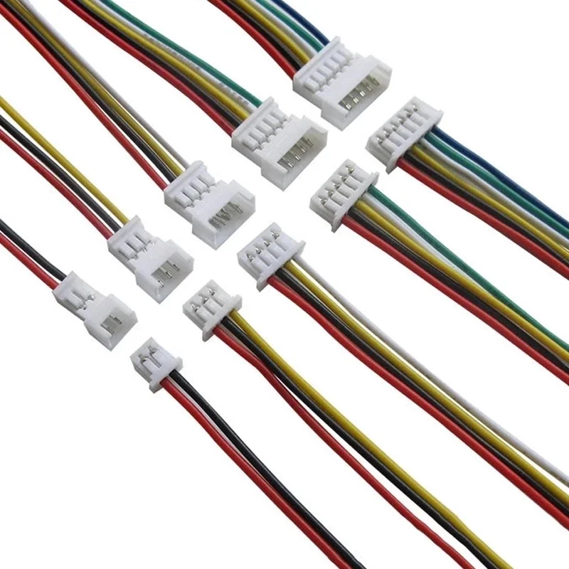 Connecteur de fil JST 1.25 mâle femelle, pas 1.25mm 2P 3P 4P 5P 6P 7P 8P 9P 10P 11P 12 broches, câble Terminal Jack 10 20 30CM, 10 pièces