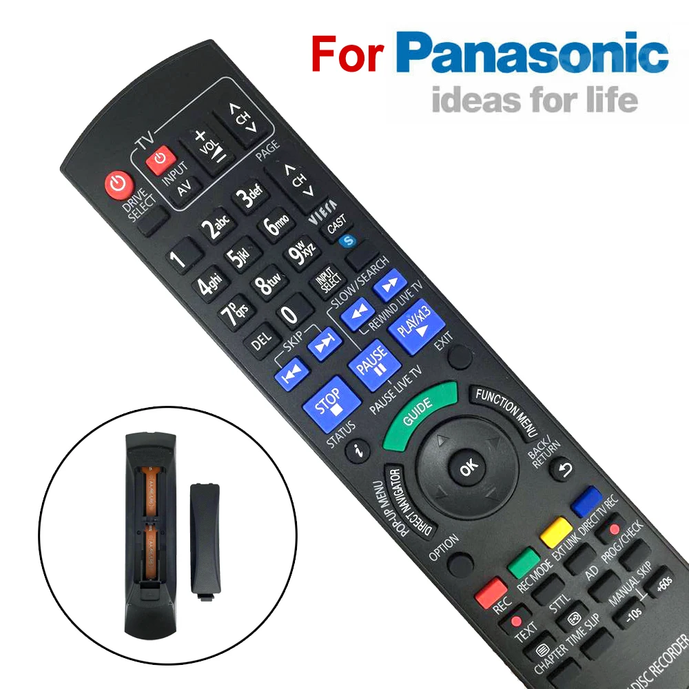 Remote Control For Panasonic DMR-PWT520 DMR-BCT820 Blu-ray DVD HDD Recorder