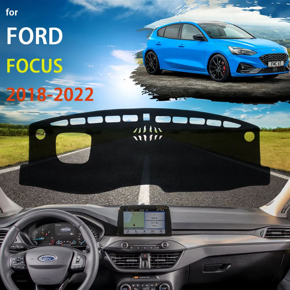 

for Ford Focus Mk4 IV 2018 2019 2020 2021 2022 Dashboard Cover Mat Carpet Dash Board Protector Anti-Slip Anti-UV Sunshade 1 Pcs