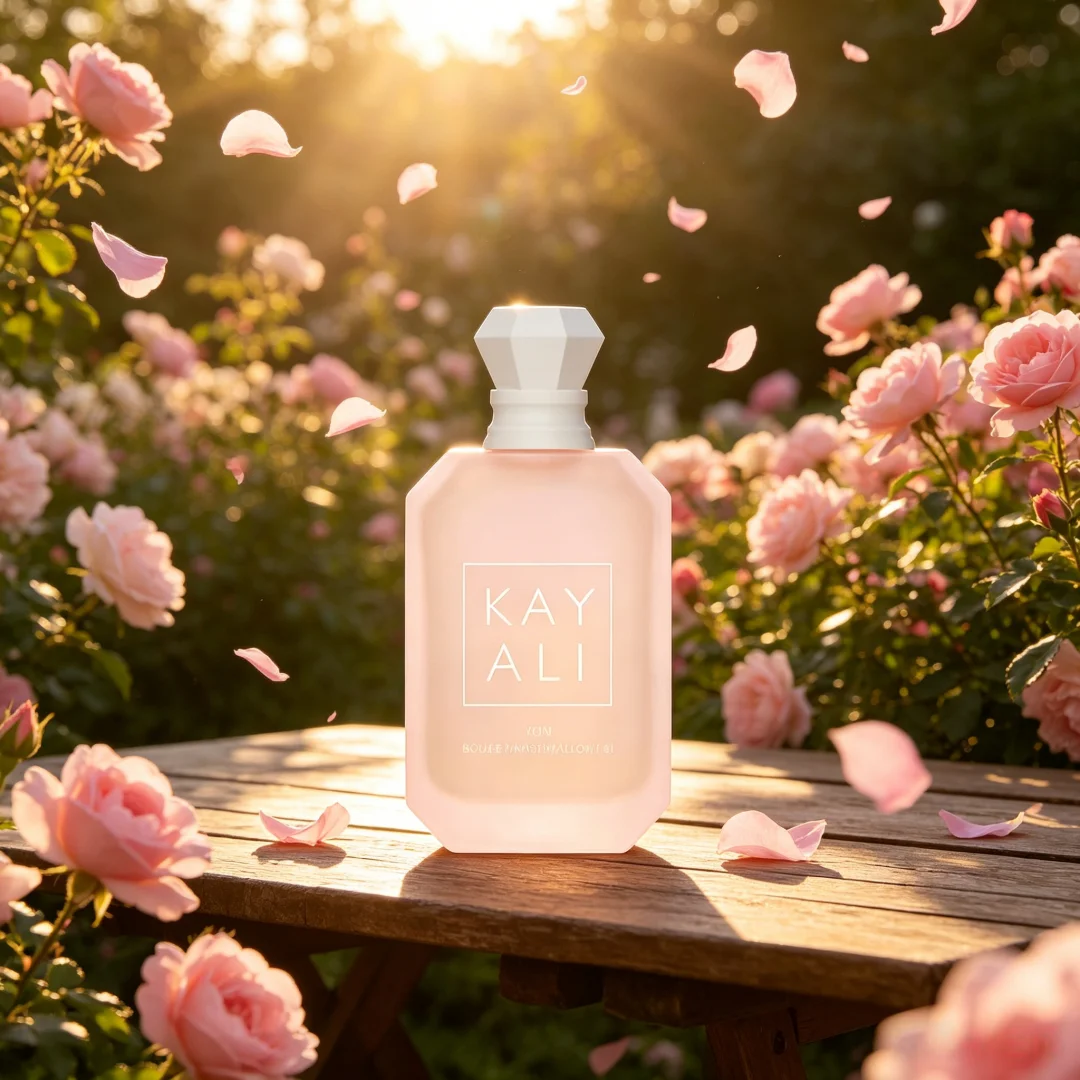 Fotografia 3: Marshmallow Yum Boujee |   Eau De Parfum Intenso para Mulheres, Fragrância Doce e Fofa de Marshmallow, Baunilha e Morango, Perfume em Frasco Rosa Diamante de Longa Duração, Fragrância de Sobremesa Luxuosa, Presente para Ela no Dia dos Namorados ou para Encontros Diários.