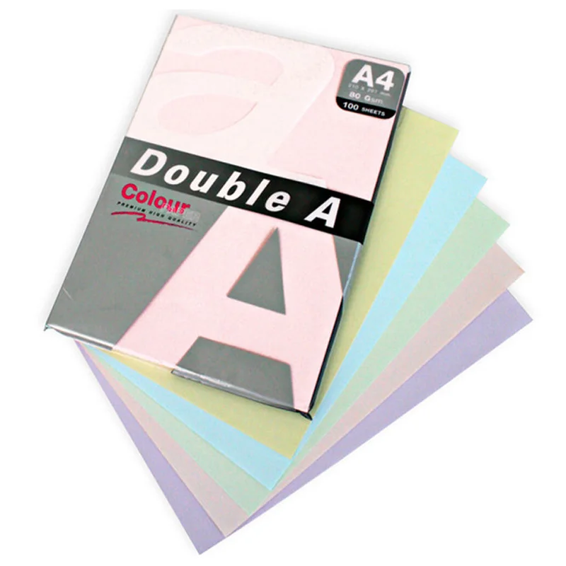 100 pieces of double-a-collar copy paper A4 80g with a stainless-colored copy paper