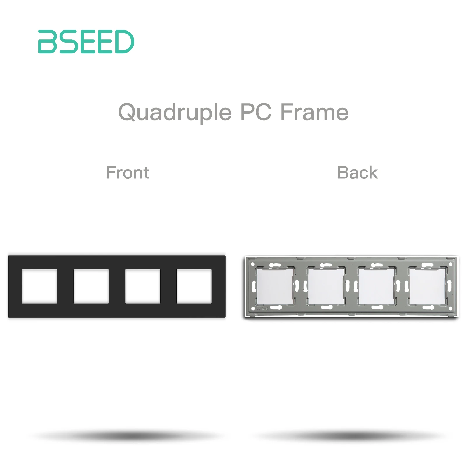 BSEED Wandlichtschalter 1/2/3 Gang 1/2 Wege Wandsteckdose USB Typ-C Ladeanschluss Funktion Kunststoffrahmen DIY Kombination