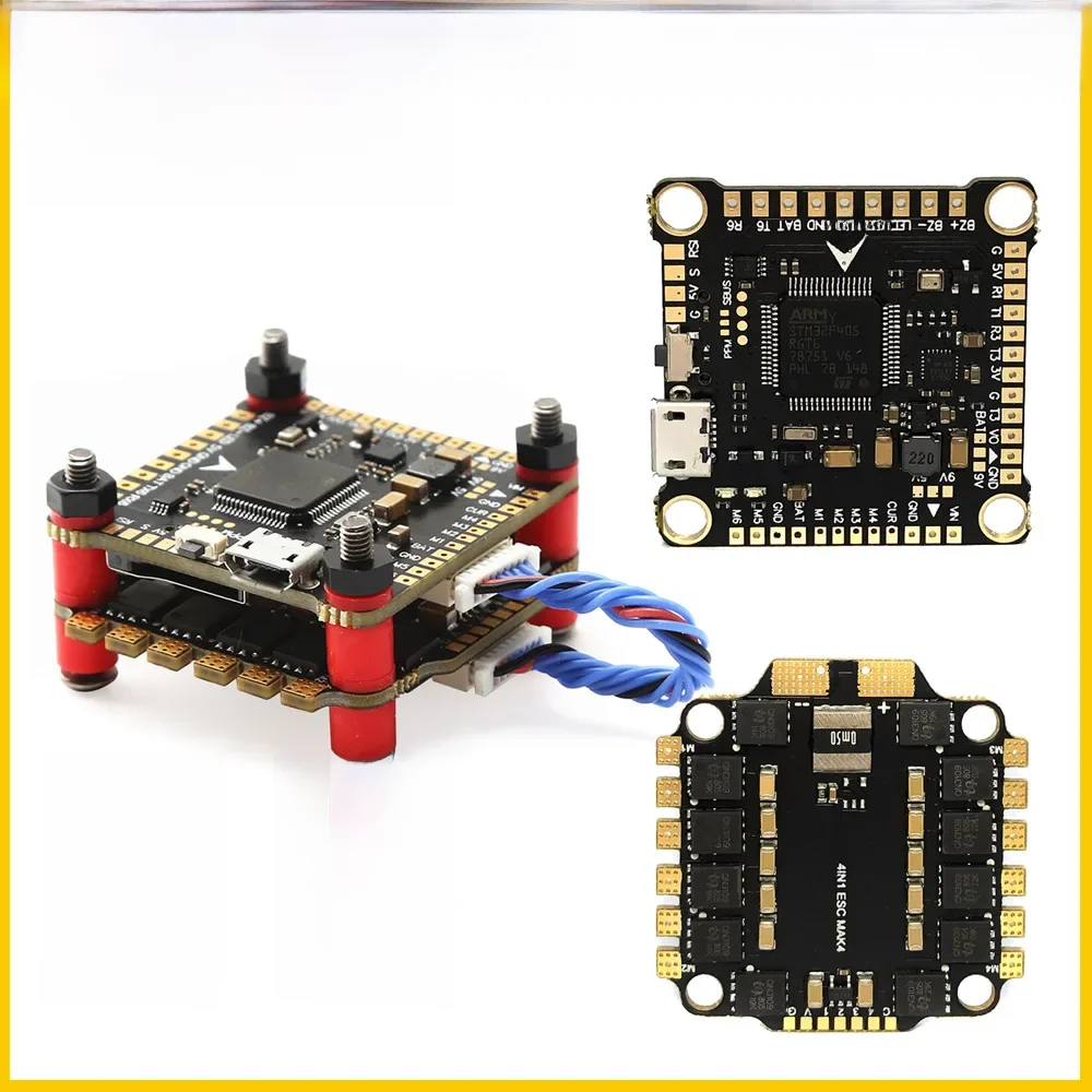 YSIDO NEW F4 V3S PLUS Flight Control FC Support BetaFlight/INAV BLS-45A/60A 4w1 ESC Stack For RC FPV Drone Plane Quadcopter — zdjęcie 2
