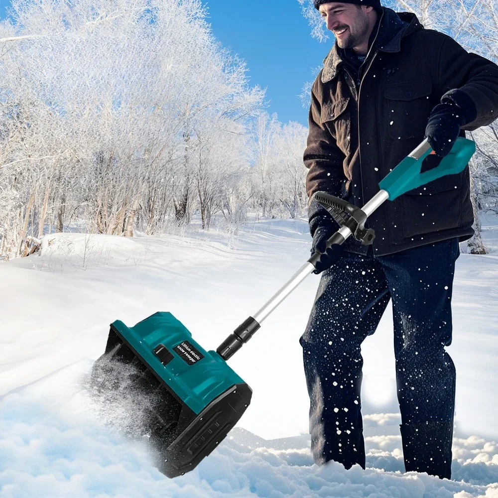 Electric Snow Blower Handheld Snowplow Portable Collapsible Convenient Snowplow Home Electric Model Snowplow (NO Battery)