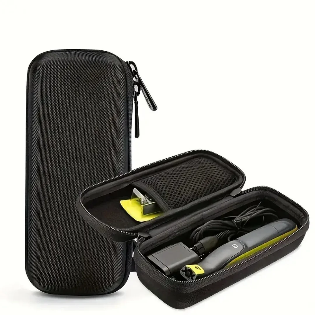 1pcs Shaver storage bag, portable shock resistant travel bag, shaving razor EVA storage box