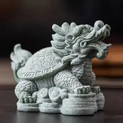 Oriental Basalts Shape Silicone Candle Mold Gypsum Concrete Dragon Turtle Desk Ornament Mold Fish Tank Landscaping Silicone Mold