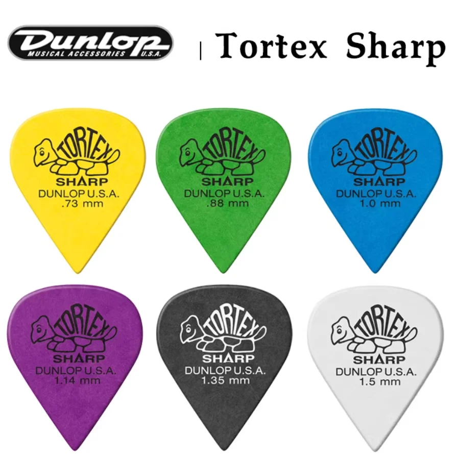 Dunlop tortex mediação de palheta de guitarra, mediação de palheta de guitarra afiada