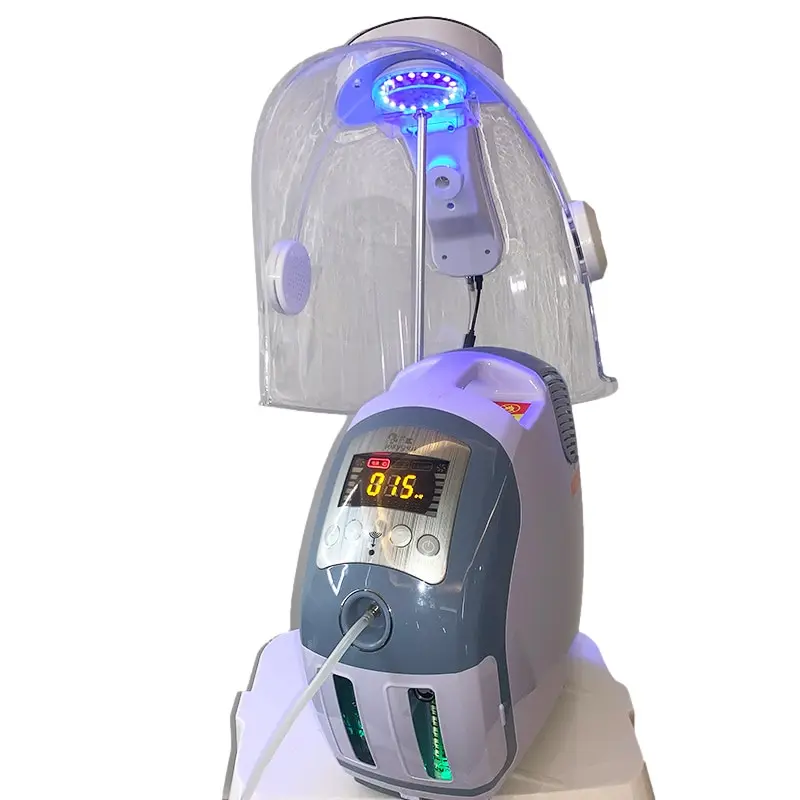 

High quality Oxgen Facial Machine Hyperbaric Spray Beauty O2derm Oxygen Facial Mask Dome Therapy Oxygen Infusion Facial Machine