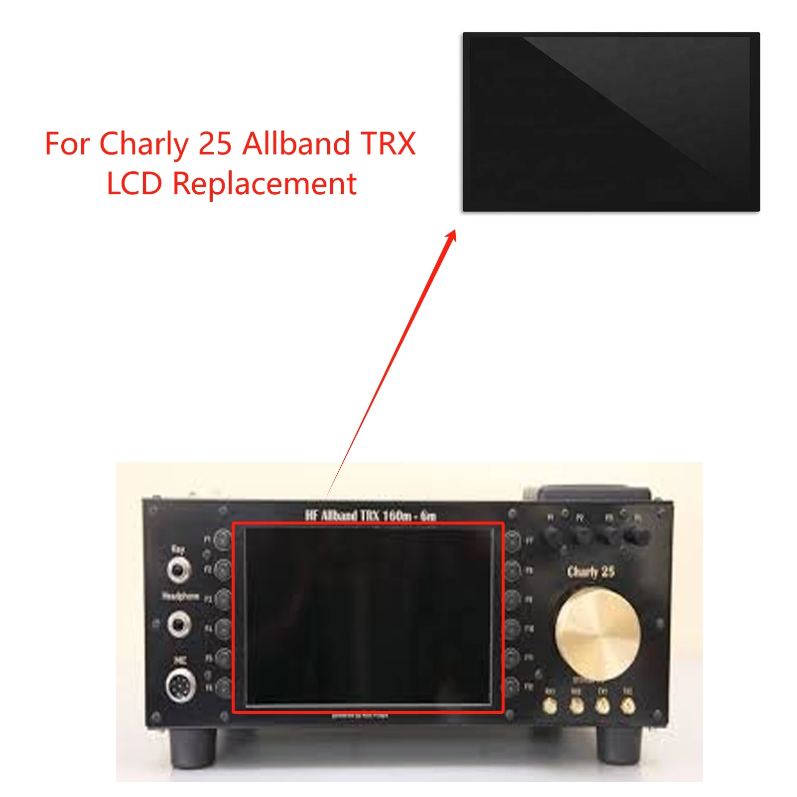 New original LCD Display for Charly 25 Allband TRX 7inch 1280X800 replacement