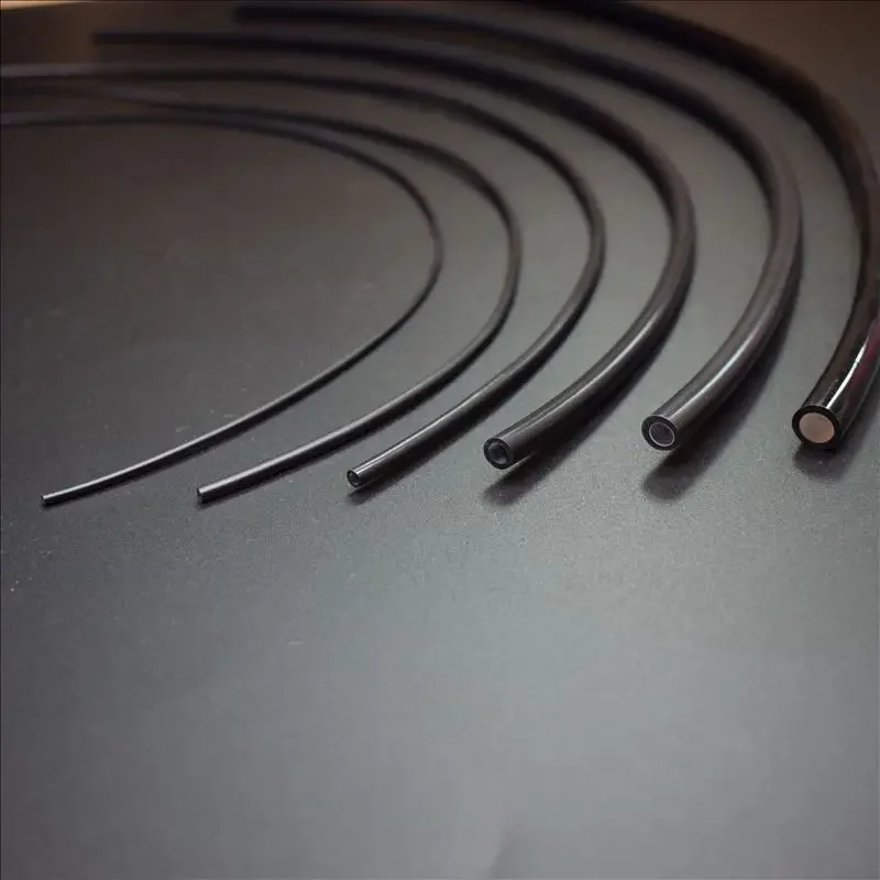 5mX czarny koniec PMMA świecący plastikowy kabel światłowodowy średnica wewnętrzna 2mm/3mm/5mm/6mm/8mm/10 do oświetlenia światła — zdjęcie 2