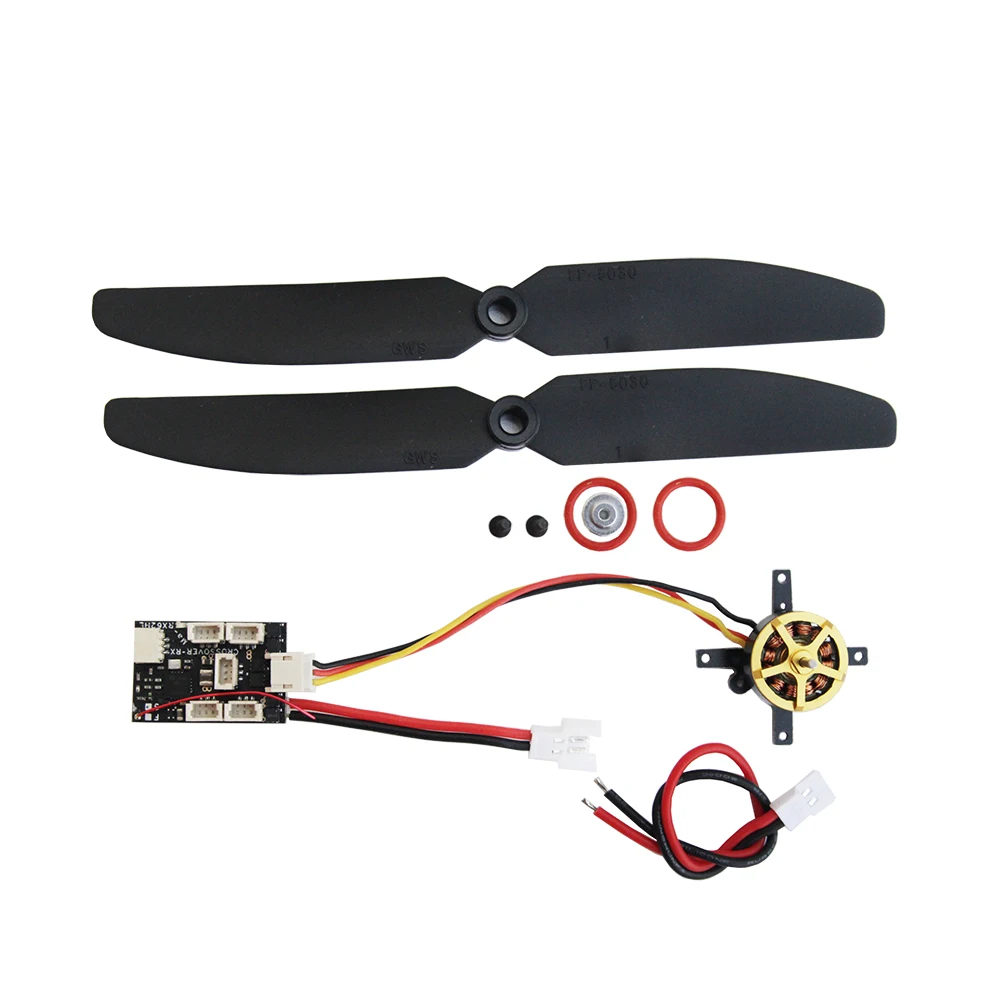 MP05 brushless motor 1304 with RX62HE-A2 FlySky 2A receiver for indoor airplanes and drones 120g thrust on 2S with motor mount