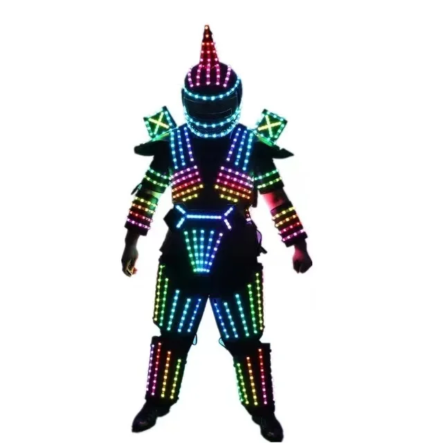 

New Lighting Up Luminous Suits Full Color LED Robot Stage Dance Costume For Nightclub DJ Celebration