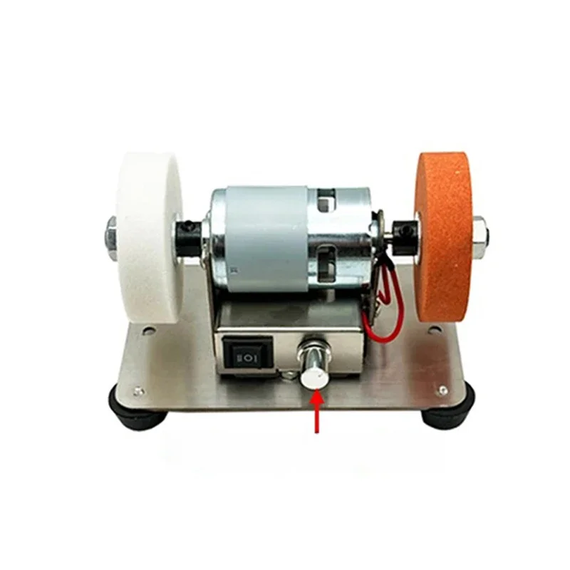 Mini Household Electric Desktop Double Grinder Mini Coarse And Fine Double Grinding Wheel Machine Polishing Drilling Burnishing