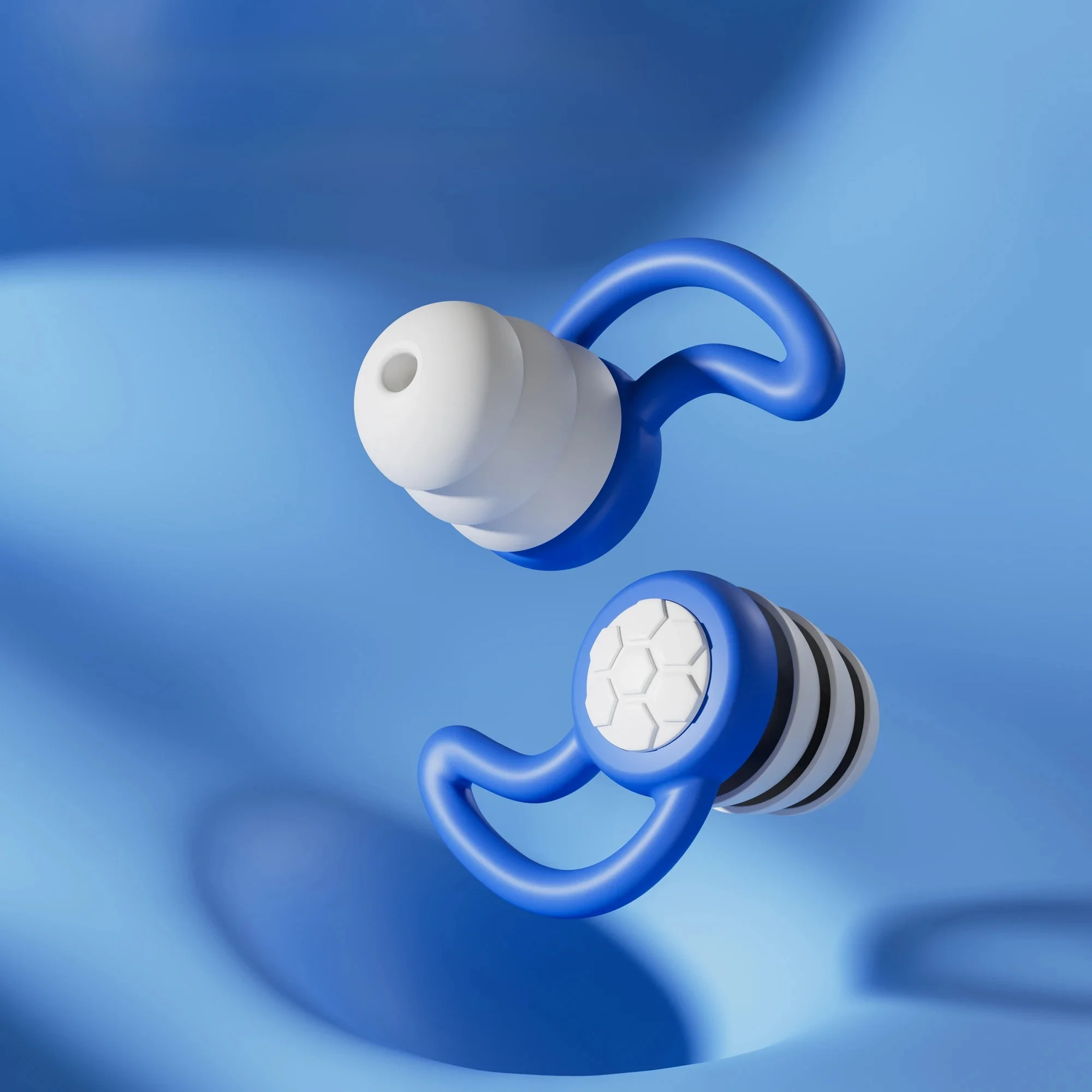 HUAK bouchons d'oreille en Silicone à 3 couches bouchons d'oreille souples réutilisables à réduction de bruit, sommeil, nager, travail bouchons d'oreilles Protection auditive