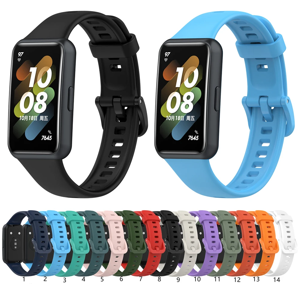 strap For Huawei Band 7 Strap Wrist Premium TPU Fitness Tracker Watch band