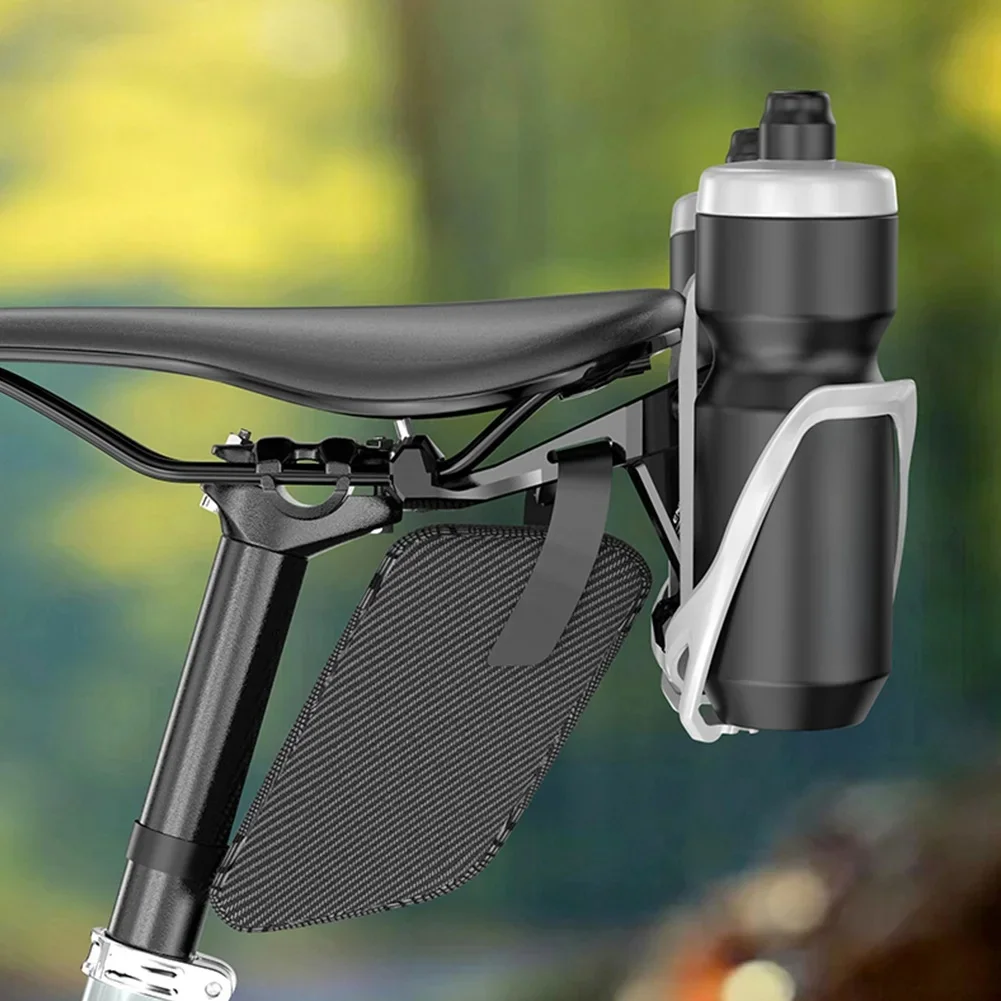 AliExpress NONE Bicycle Saddle Bottle Cage Extension Holder Lightweight Bike Saddle Drink Cup Cage Adapter Easy Installation for Road Bike MTB