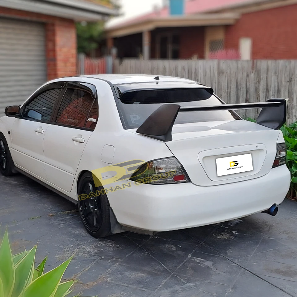 Mitsubishi Lancer Evolution EVO 7 8 9 MR Race Model Rear Trunk Spoiler Wing Lip Primer or Color Painted High Quality Fiberglass