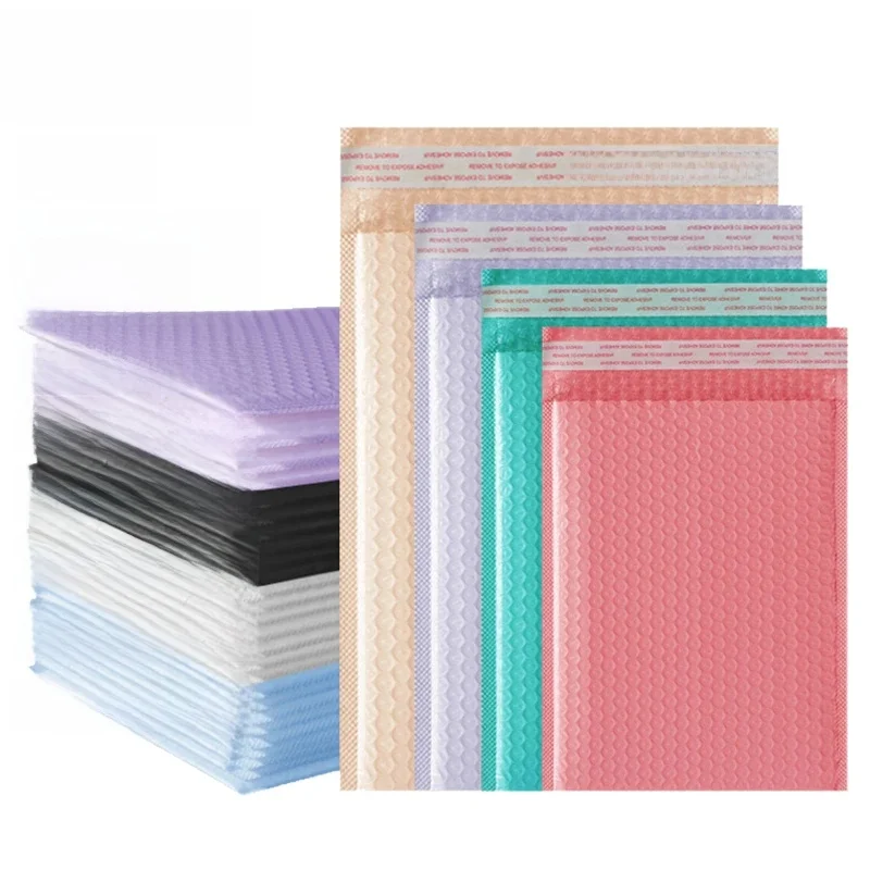 50 Stuks Paars Bubble Mailers Bubble Gewatteerde Mailing Enveloppen Mailer Poly voor Verpakking Self Seal Verzendzak Bubble Padding - afbeelding 2