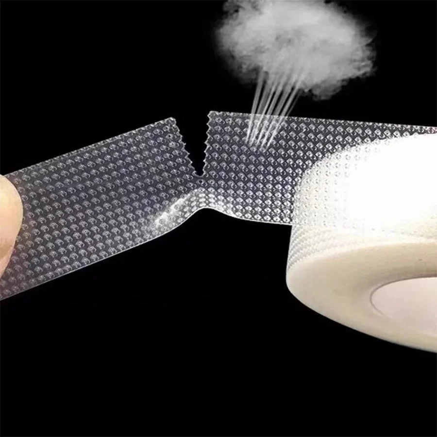 Transparentes Klebeband, leicht zu reißendes, atmungsaktives Mikroporen-PE-Klebeband, professionelles Wimpernverlängerungsband, chirurgisches Wundverbandband