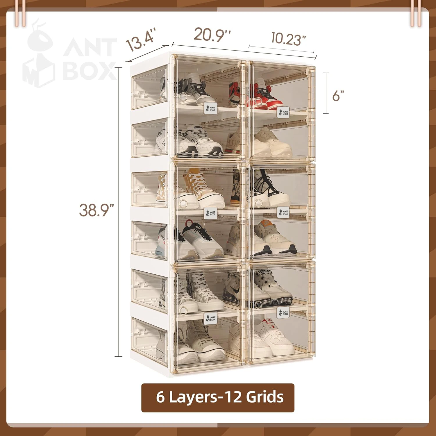 Shoe Rack Storage Organizer Simple Multi-Layer Living Room Vertical Shoes Rack Sneakers Cabinets Removable Household Furniture