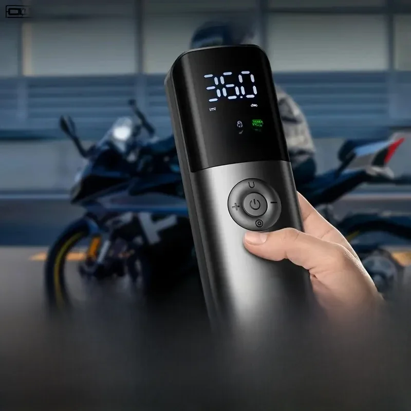 Cafele Car Wireless Air Pump Portable Car Tire Automatic High Pressure Electronic Inflator With Flashlight