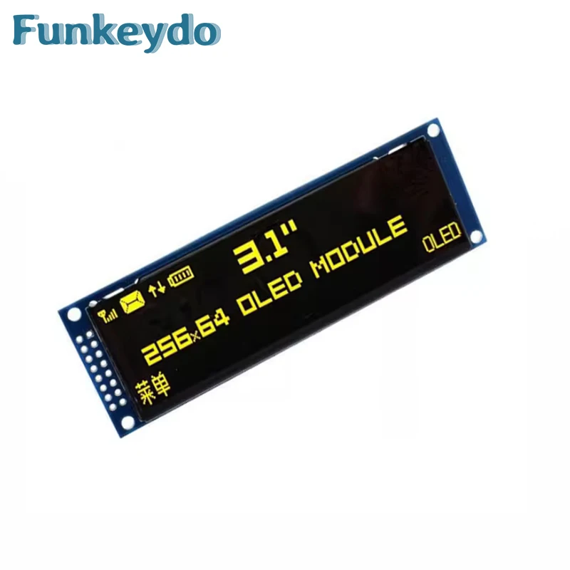 3,12-calowy wyświetlacz OLED 3,12 "256X64 25664 SSD1322 sterownik graficzny moduł LCD równoległy/SPI pin lutowniczy dla Arduino/C51