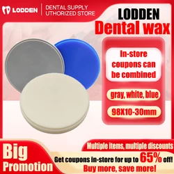 LODDEND ental prosthesis wax blocks 98*10-30mm suitable for CAD/CAM denture materials and dental materials with Shore D hardness