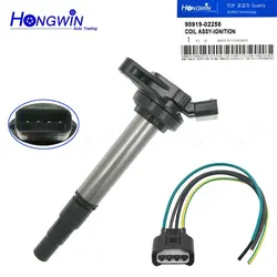 90919-02258 Quality Ignition Coil & Plug For Toyota Corolla RAV4 Matrix Prius Scion xD 1.8L 2ZRFE 9091902258 90919 02258