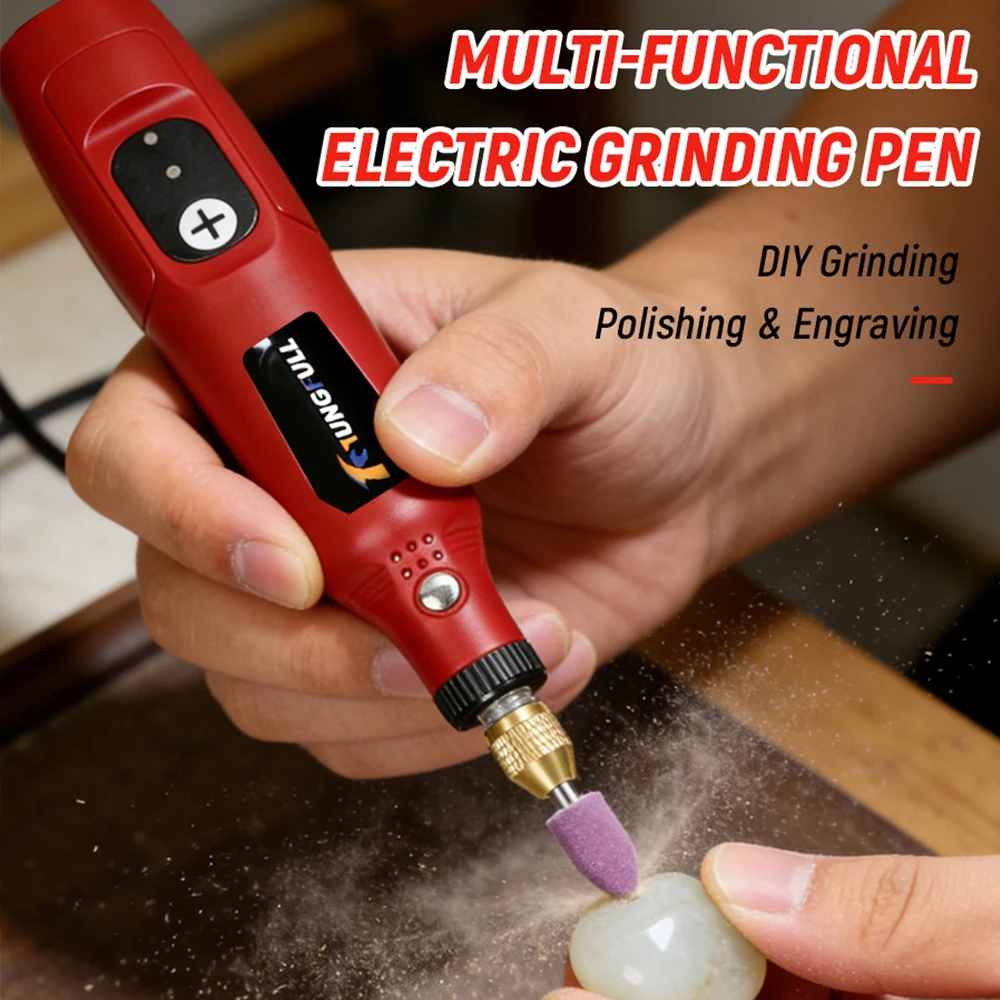 NEW Cordless Rotary Tool USB Rechargeable Mini Cordless Rotary Tool USB Rechargeable Mini Electric Grinder Pen Wood Jewelry Met