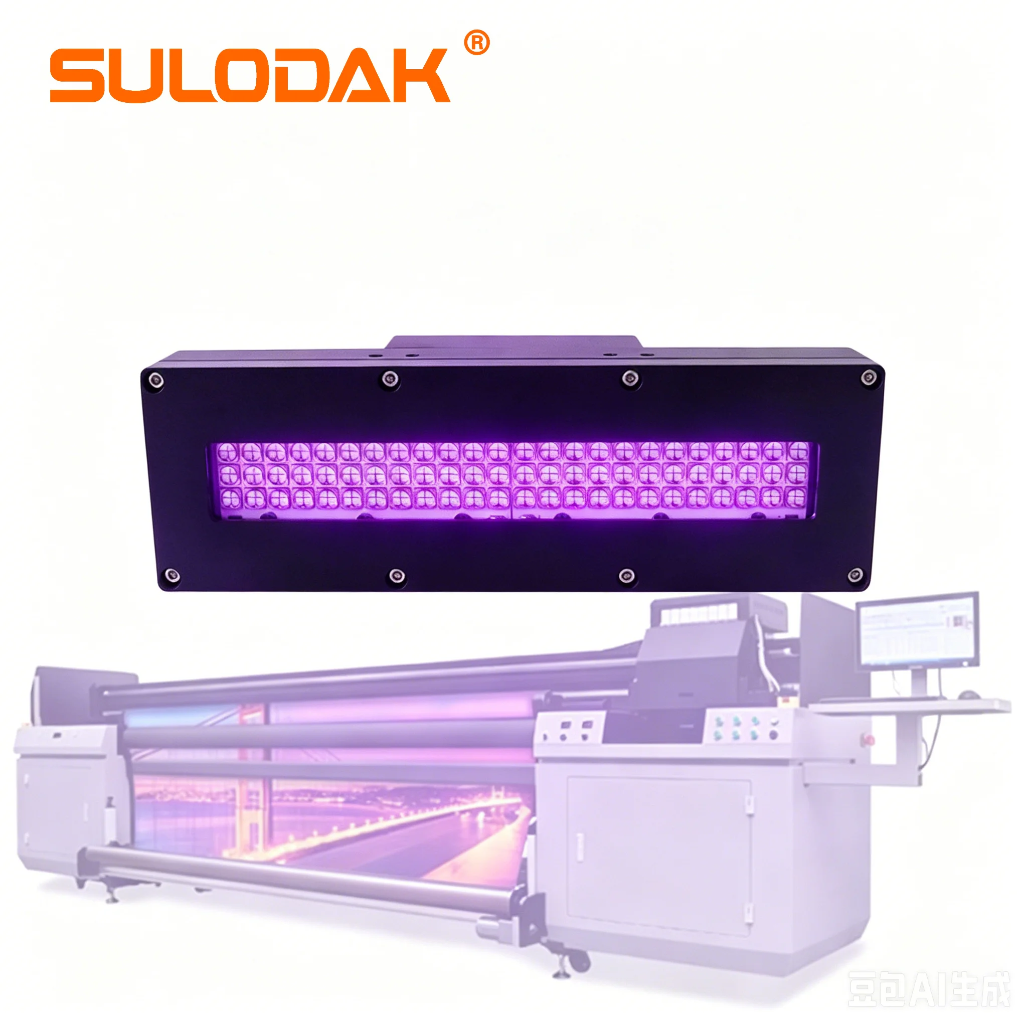 

High Power Ultraviolet Light Water Cooled UV LED Curing Lamp for Handtop Printers