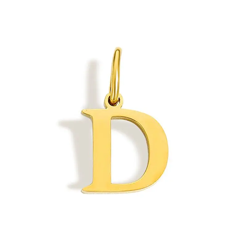 CARLIDANA Neuerscheinung Minimalistische Brautjungfern-Anhänger Edelstahl Initial-Buchstabe Runde Schlangenkette für Sie Anhänger-Halskette