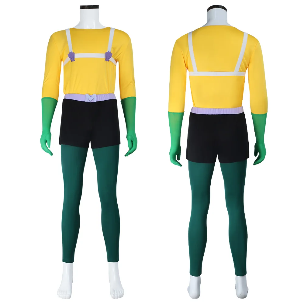 Meerjungfrau Mann Cosplay Kostüm Barnacle Junge Outfit Set Spongebob Superheld Cosplay Erwachsene Männer Lustige Kostüme Für Halloween Anzug
