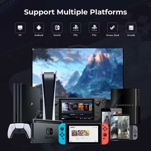 Imagen 2 del producto Alta42 Fighting Stick Mini Hitbox controlador sin palanca para PC/PS4/PS5/Switch Joystick Arcade Hitbox controlador teclado para juegos