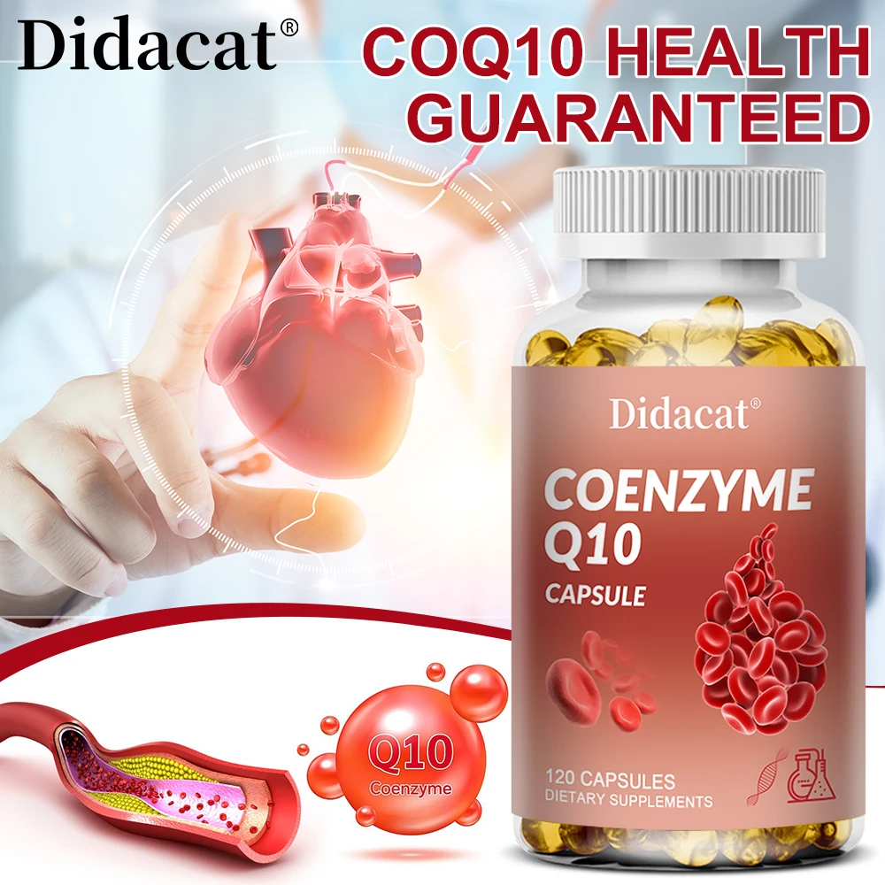 CoQ10 Supplement - Super Absorption, Good for Heart Health and Energy Production, 120 Capsules