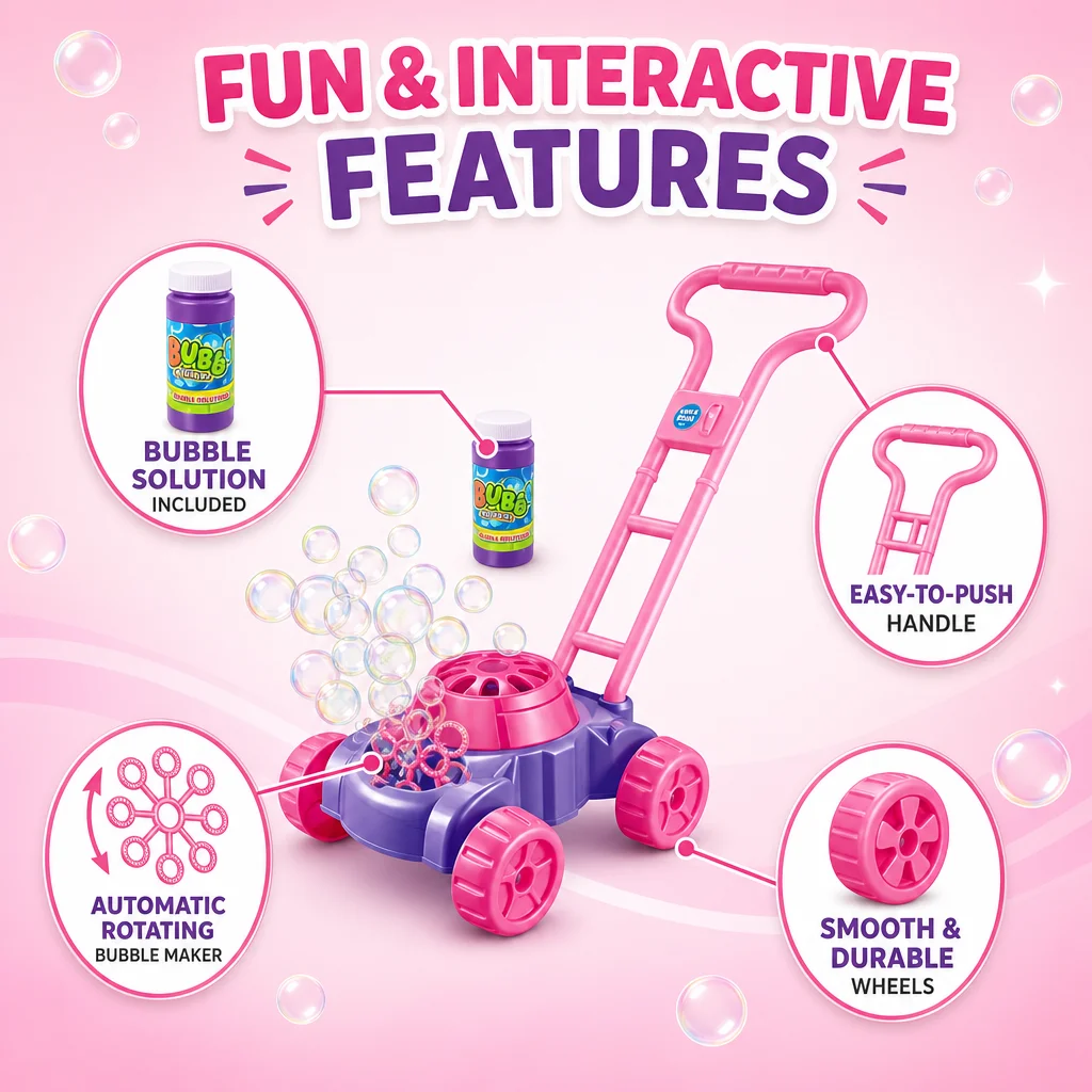 Cortadora de Césped de Burbuja - Kids Outdoor Lawn Mower reseña y precio