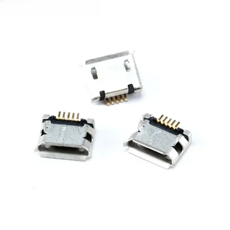 20 sztuk/partia 5 Pin SMT złącze wtykowe Micro USB typu B żeńskie umieszczenie SMD DIP złącze wtykowe — zdjęcie 2