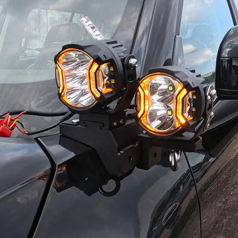 RTG for Ford Edge 2014-2022 Auxiliary Lights Stand Hood Light Stable Light Base Spotlight Bracket