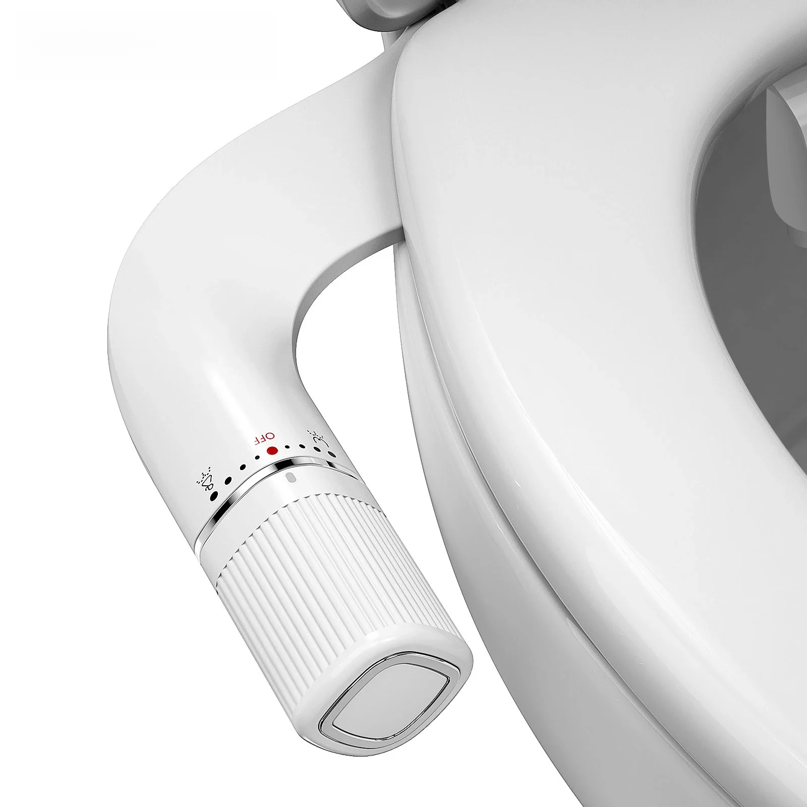 SAMODRA Bidet accessoire de toilette Non électrique double buse Bidet pression d'eau réglable avec entrée en laiton