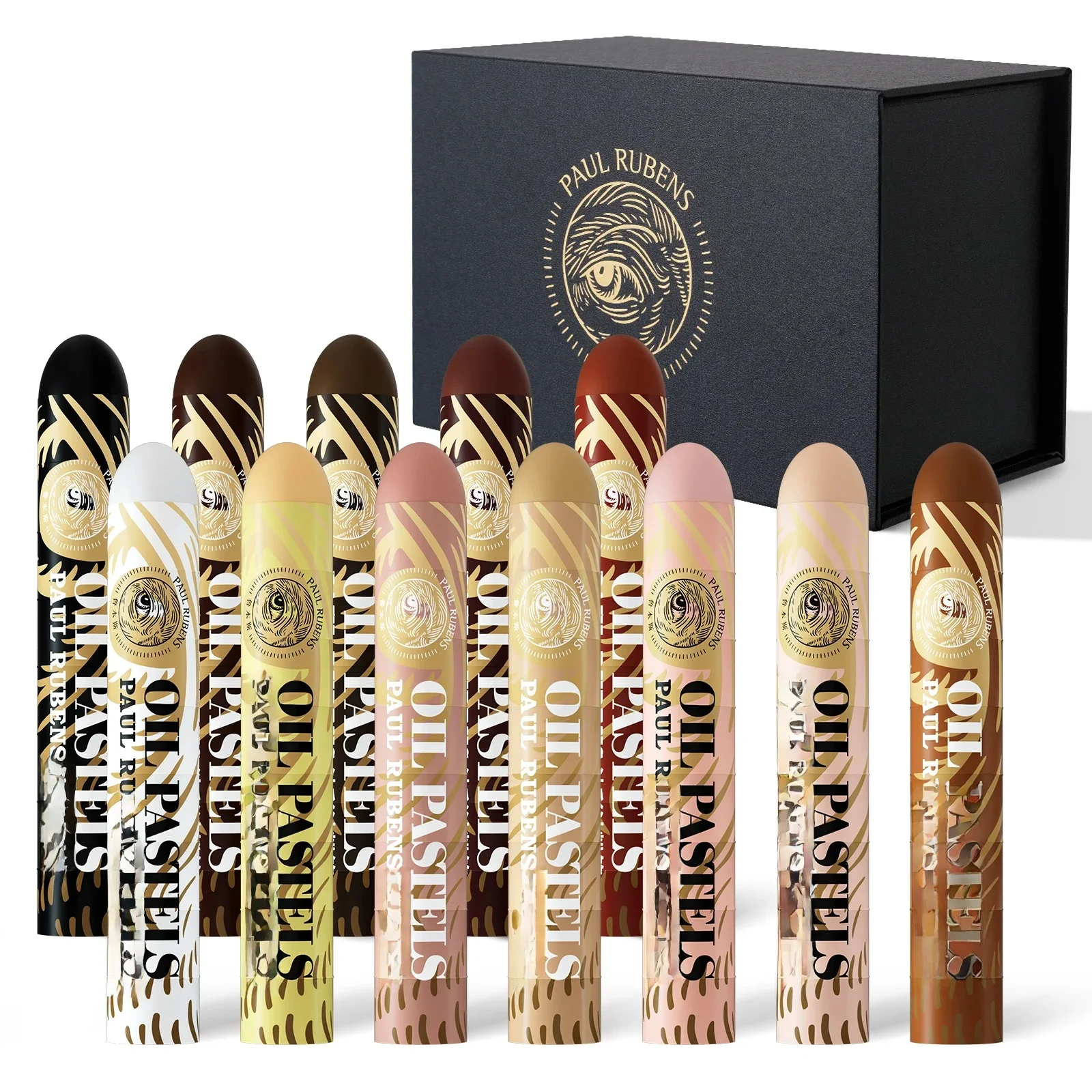 Paul Rubens HaiYa oliepastels, 12 kleuren Super Jumbo Artist zachte oliepastels, oliepastel kleurpotloden kunstbenodigdheden voor tekenen - afbeelding 2