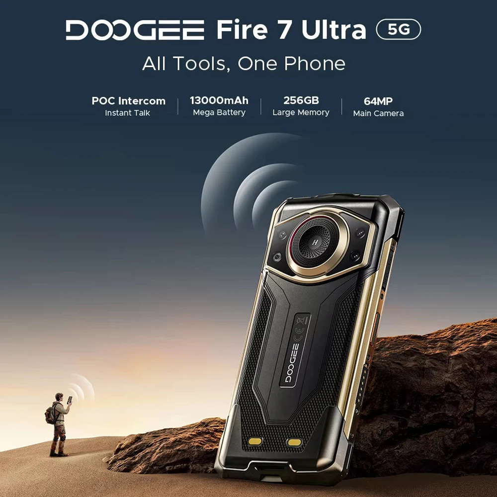 World premiere Doogee Fire 7 Ultra Rugged Phone 6.6