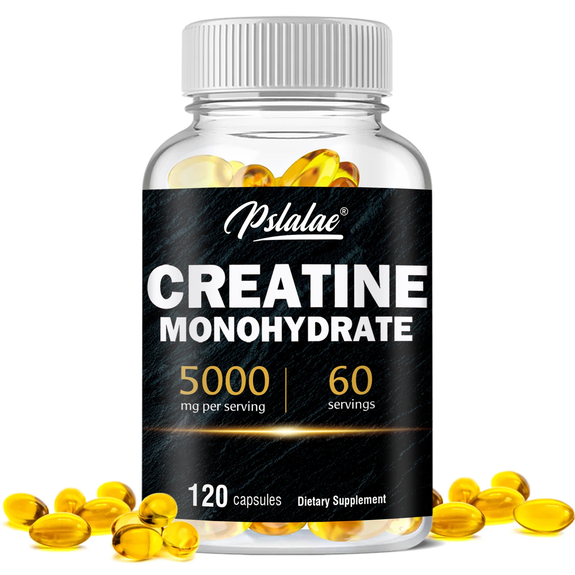 Creatine Monohydrate - Build Muscle, Improve Athletic Performance, Improve Energy Endurance and Promote Recovery - 120 Capsules