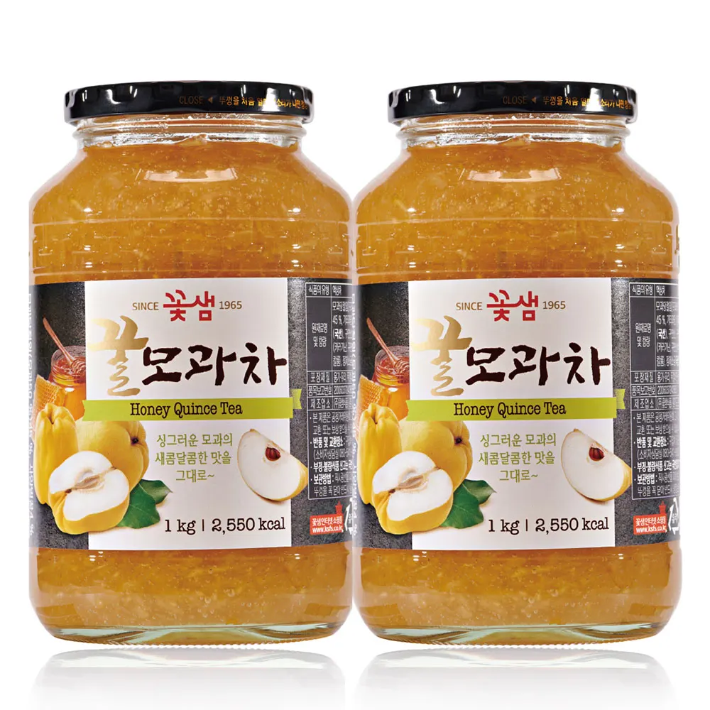 꽃샘 꿀모과차 1kg x 2개