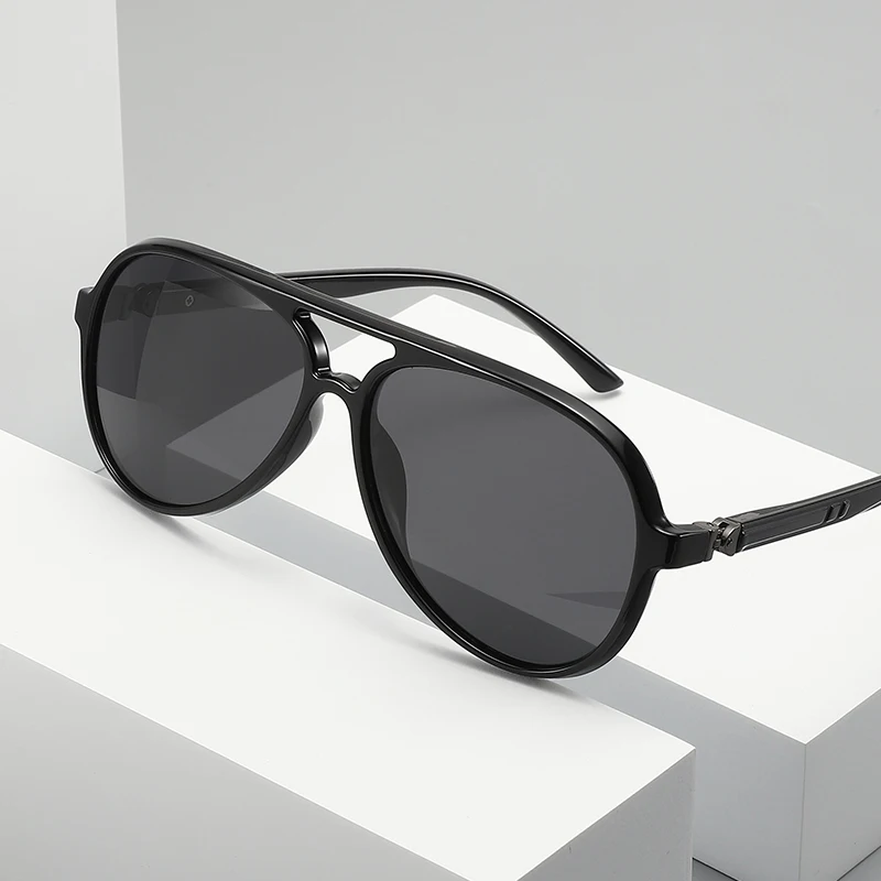 2023 New Polarized Sunglasses Men Classic Big Frame Unique Spring Leg Wearing Comfortable Fishing Driving UV400 PS312