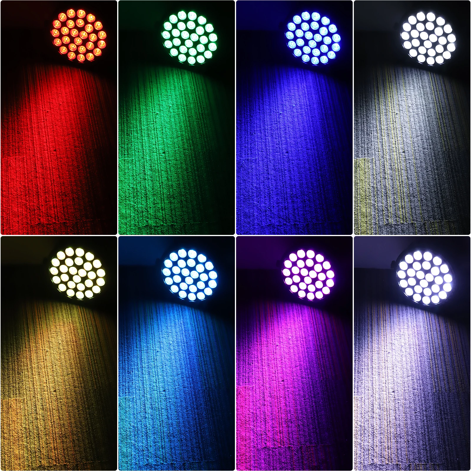 Fieryzeal 27x8 واط 4IN1 RGBW LED الاسمية ضوء 4 قطعة LED شقة الاسمية ضوء DMX الصوت المنشط تأثير ضوء المرحلة ل DJ ديسكو بار الحفل