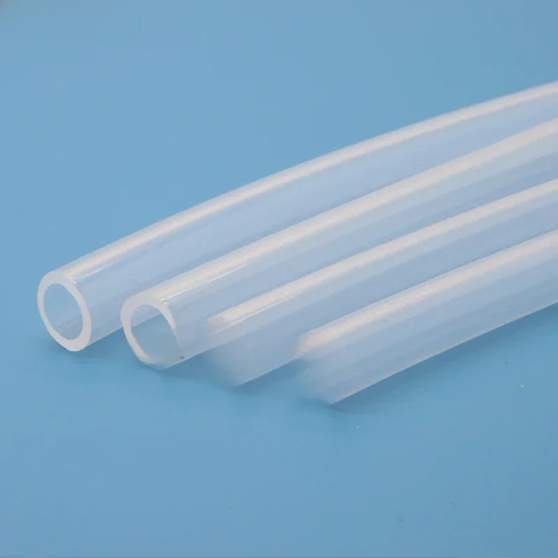 Tuyau en caoutchouc de Silicone Transparent de qualité alimentaire, 1/5/10M, ID 0.5 1 2 3 4 5 6 7 8 9 10 12mm O.D, Tube Flexible non toxique Transparent