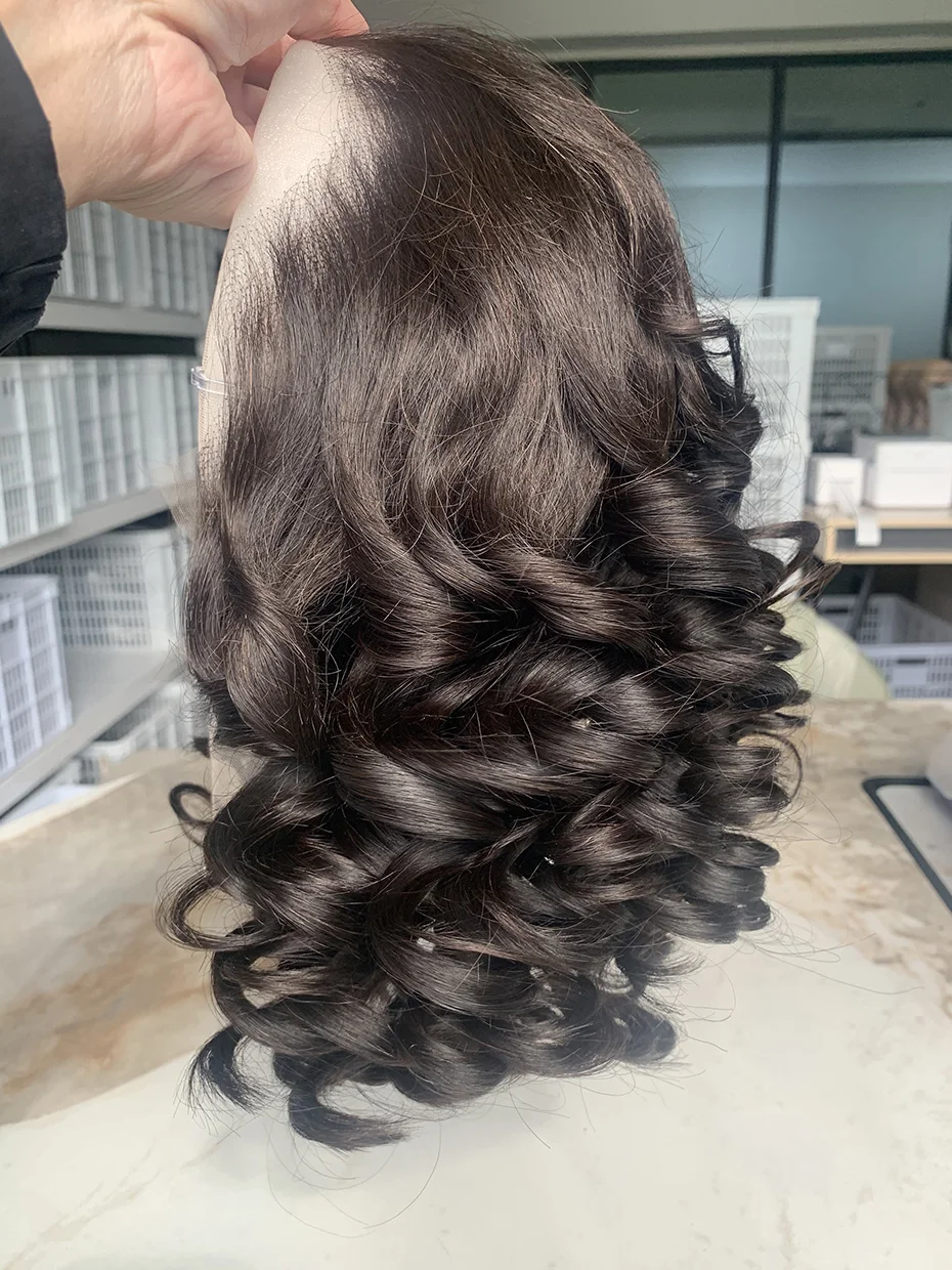 

Настоящая плотность 250, 13x4, свободные волнистые парики, полный боб, высококачественный влажный и волнистый парик спереди, человеческие волосы, вьетнамское необработанное двойное вытянутое